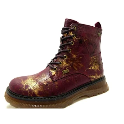 Image of Rieker Women&#039;s 92810 Fashion Boot, Red, 3.5 UK
