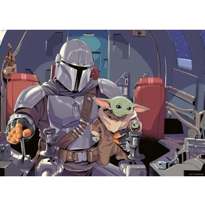 Image of Ravensburger 12000512 Star Wars:The Mandalorian 1000 pieces jigsaw Puzzle for adults and kids age 14 years up, Wars jigsaw, gifts fans