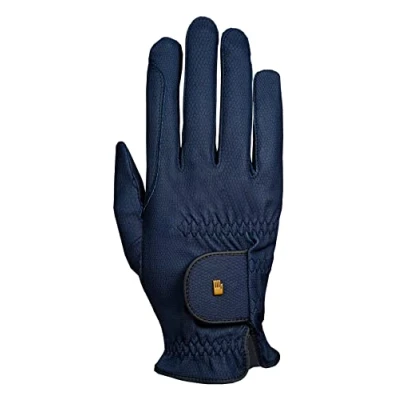 Image of Roeckl Sports equestrian gloves ROECK GRIP, summer riding glove, navy blue 8