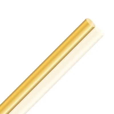 Image of LAVMHAB Round Brass Rod 10mm x 250mm, Solid Shaft Rods Bars for DIY Craft (1 Pcs)