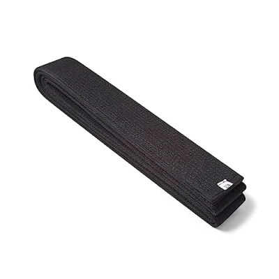 Image of Martial Arts Proffesional Cotton 2 inch Wide Black Belt (Karate, Judo,) (320cm)