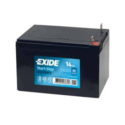 Image of EK143EK143 Starter battery EXIDE Start Stop, Stop Auxiliary EK143 12V 14Ah 80A B0 Lead acid