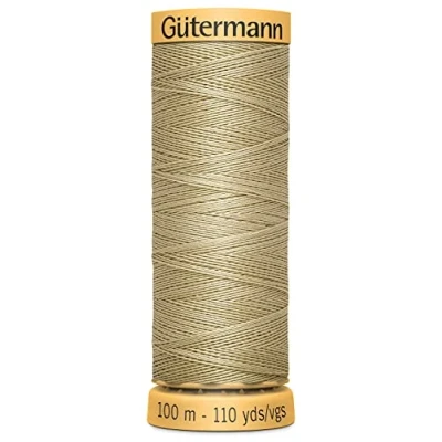 Image of Gutermann 103C 3260 Natural Cotton Thread 110 Yards Tan