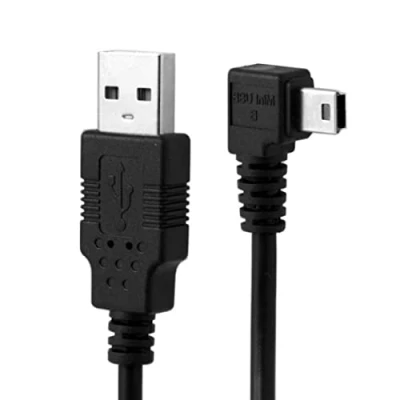 Image of chenyang Mini USB Cable 2.0 Male to 5 Pin 90 Degree Right Angled Charging Data Transfer Extension 1.8M for Dash Cam/GPS/Microphone