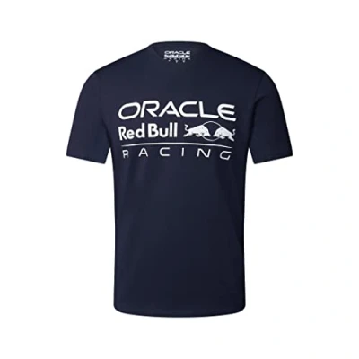 Image of Red Bull Racing Official Formula 1 F1 Team Logo T Shirt Blue M