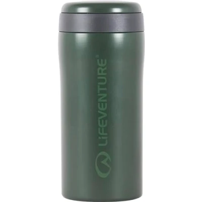 Image of Lifeventure Thermal Mug, Leakproof &amp; Vacuum Insulated Reusable Coffee Travel Cup, 300ml, Metallic Green