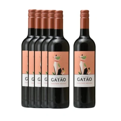 Image of Gatao Red Tinto Wine Fresh &amp; Fruity Case of 6 750ml Bottles