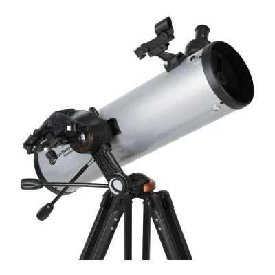 Image of Celestron 22461 StarSense Explore DX 130 Newtonian Reflector Telescope with Smartphone App enabled Technology includes Two Eyepieces, Phone Dock and Height adjustable Tripod, Black