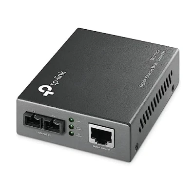 Image of TP Link MC210CS 1000M RJ45 to Single Mode SC Full Duplex Up 15km Fibre Converter