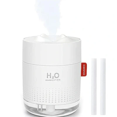 Image of Humidifiers for Home Bedroom, 500ML Cool Mist Humidifier with Night Light, Waterless Auto Off, Whisper Quiet Air Humidifier, Up to 10 16 Hours Continuous Use, Baby Plants, Office