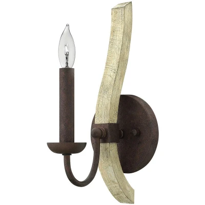 Image of Middlefield 1 Light Indoor Candle Wall Iron Rust, E14