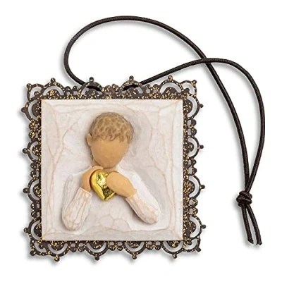 Image of Willow Tree Heart Of Gold Hanging Ornament