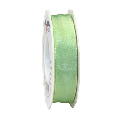 Image of Präsent Lyon Wired Taffeta Ribbon Jade 25 mm Width, m Length