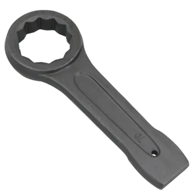 Image of AB Tools 70mm Slogging Box End Striking Ring Wrench Spanner Bi Hex 12 Sided Metric