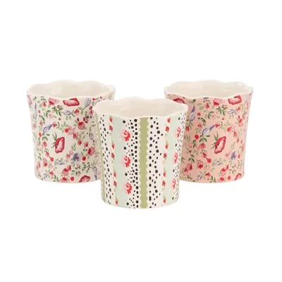 Image of Cath Kidston Spring Birds Set of 3 Mini Planters