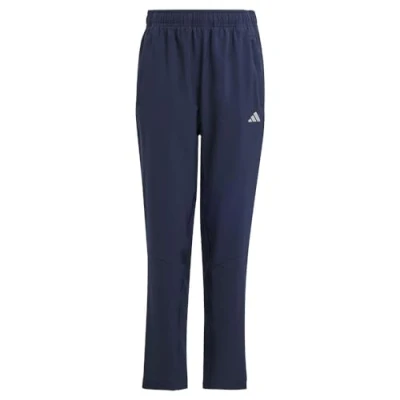 Image of adidas Unisex Kids Training AEROREADY Woven Pants Kids, Legend Ink/Reflective Silver, 13 14 Years