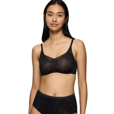 Image of Triumph Shape Smart Ellipse Tshirt bra, Women&#039;s, Size: 44A 48C, Black