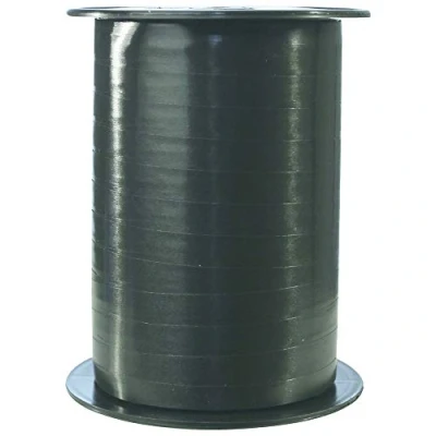 Image of Clairefontaine Ref 601729C Smooth Counter Ribbon Roll (Single Reel) 7mm x 500m Length Roll, 11.7 9.5cm Spool Suitable for Gift Wrapping &amp; Crafting Black