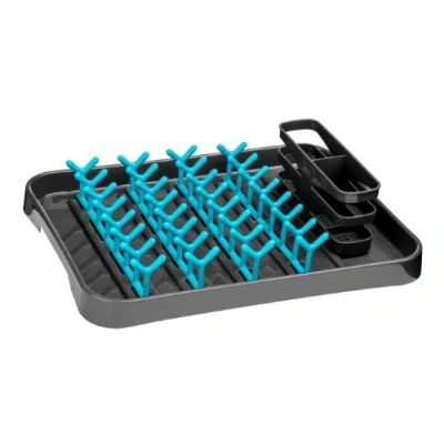 Image of Premier Housewares Dish Drainer Grey/Blue