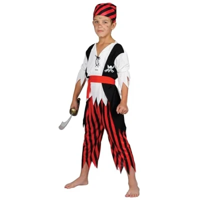 Image of Wicked Costumes Boys Shipwrecked Pirate Fancy Dress Costume Small (3 4 Years)