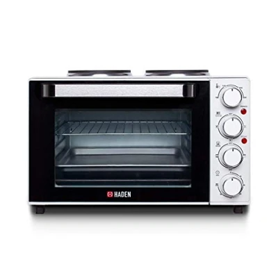 Image of Haden 198204 25L Table Top Mini Oven With Two Hot Plates