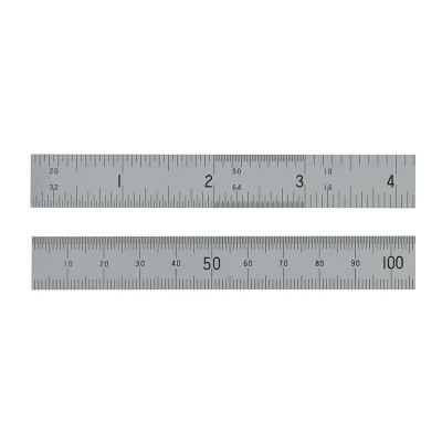 Image of Fisher Satin Chrome Rule 150mm/6in FISC06