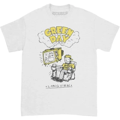 Image of Band Monkey Green Day Unisex T Shirt Longview Doodle