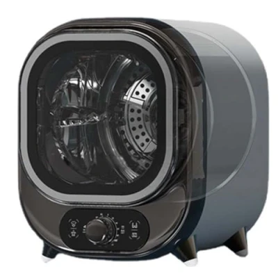 Image of Small Tumble Dryer, Portable Condenser 5kg Vented Perfect for Counter Top or Wall Mounted Use, Compact, Mini Spin 0.8kg Load Capacity,ElegantBlue