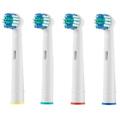 Image of Smart Health Compatible with Oral B Precision Clean Toothbrush Heads Replacement Refills for Rechargeable Electric Braun (Pack of 4), White
