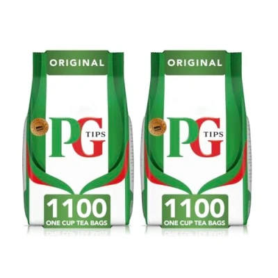 Image of PG Tips Original Tea, Food Solutions Big Pack, Black 1100 Tea Bags (2 Pack)