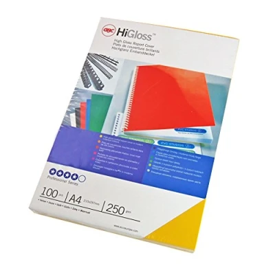 Image of GBC HiGloss Binding Covers 250 gsm A4 Pack of 50 x 2, Blue