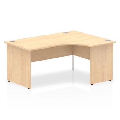 Image of Impulse Panel End 1600 Right Hand Crescent Desk Maple I0