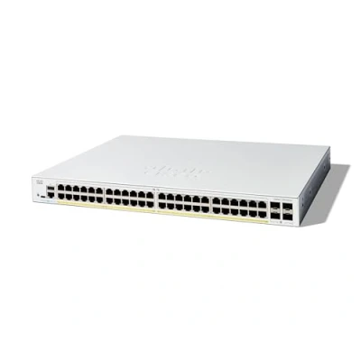 Image of Cisco Catalyst 1300 48P 4G Managed Switch, 48 Port GE, PoE, 4x1GE SFP, Limited Lifetime Protection (C1300 4G)