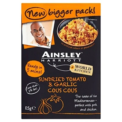 Image of Ainsley Harriott Sundried Tomato &amp; Garlic Cous (125g) Pack of 6