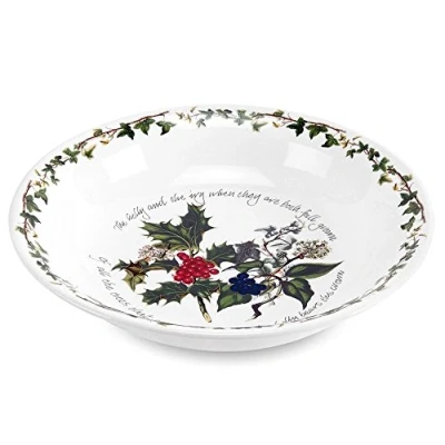 Image of Portmeirion The Holly and Ivy Pasta Bowl Set Of 6