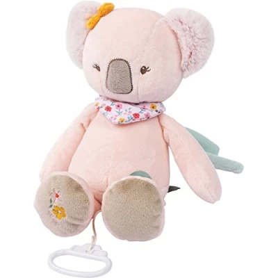 Image of Nattou Musical Soft Toy, Iris The Koala, &quot;La Le Lu&quot; Melody, 30 x 14 9 cm, and Lali, Pink, 631051