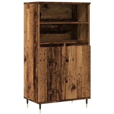 Image of vidaXL Highboard Old Wood 60x36x110 cm Engineered