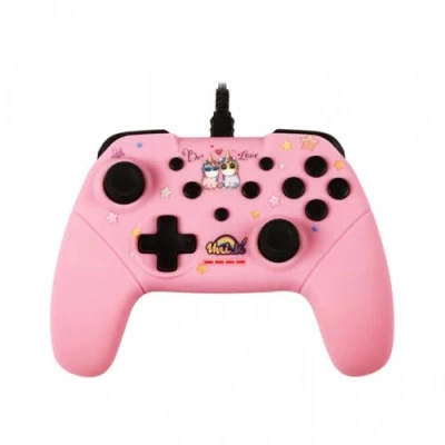 Image of Konix Unik Switch Wired Controller (Be Love Pink)
