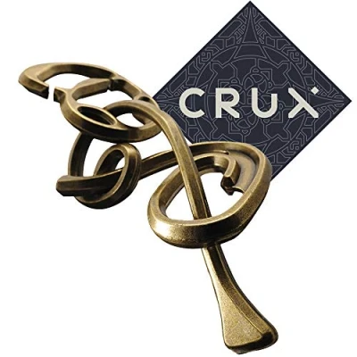 Image of Hanayama Cast Enigma Puzzle Level 6 of Grandmaster Difficulty Includes Crux Sticker
