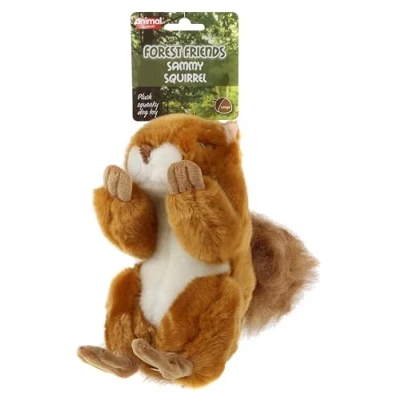 Image of Animal Instincts Forest Friends Squeaky Dog Toy Soft Plush For Dogs Comfort Puppy Sammy Squirrel Large