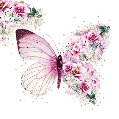 Image of Servietten Tiere 20er Pack Napkin Fairytale Butterfly, 3 Ply, 33 x cm, Colourful Paper