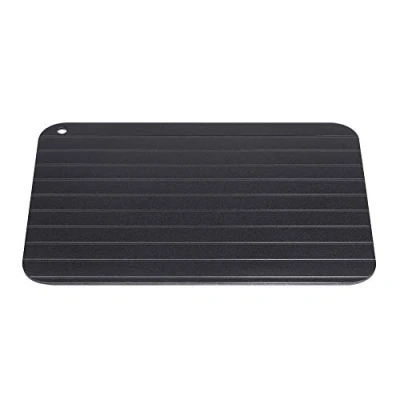 Image of Defrosting Tray, Metal Aluminum Magic Fast Unfreezing of Food Thawing Tray Meat Rib Board Home Kitchen Gadget