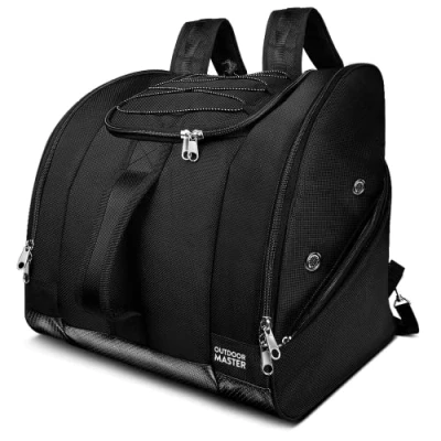 Image of OutdoorMaster Boot Bag 50L Ski Boots and Snowboard Bag, Excellent for Travel with Waterproof Exterior &amp; Bottom Men, Women Youth Black