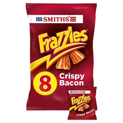 Image of Smiths Frazzles Crispy Bacon Snacks 18g x 8 per pack