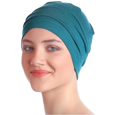 Image of Deresina Headwear Sleep Cap for Hair Loss (Teal)