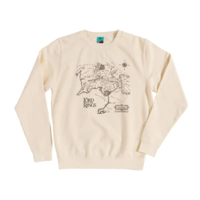 Image of Lord of The Rings Middle Earth Map Cream Sweater
