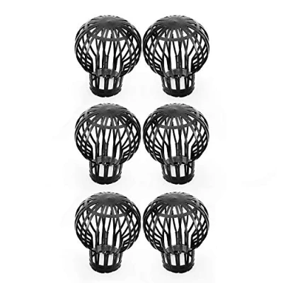 Image of Garden Mile® Pack of 6 Down Pipe and Gutter Filters Simple Non Corrosive Balloon Draining Filtration Device (6)