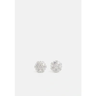 Image of Swarovski Idyllia STUD Earrings Mixed CUTS Snowflake silvercoloured/transparent, Women&#039;s, Size: One Size, Silver coloured/transparent