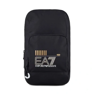 Image of EA7 Emporio Armani Train CORE Pouch BAG Large Unisex Across body bag, Size: One Size, Black/gold