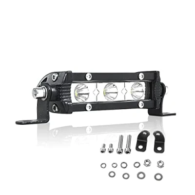 Image of Willpower 5 Inch 15W LED Work Light Bar Single Row Spot Beam Waterproof Fog Lamps Offroad Driving Lights for 4X4 Tractor Truck Boat ATV UTV SUV